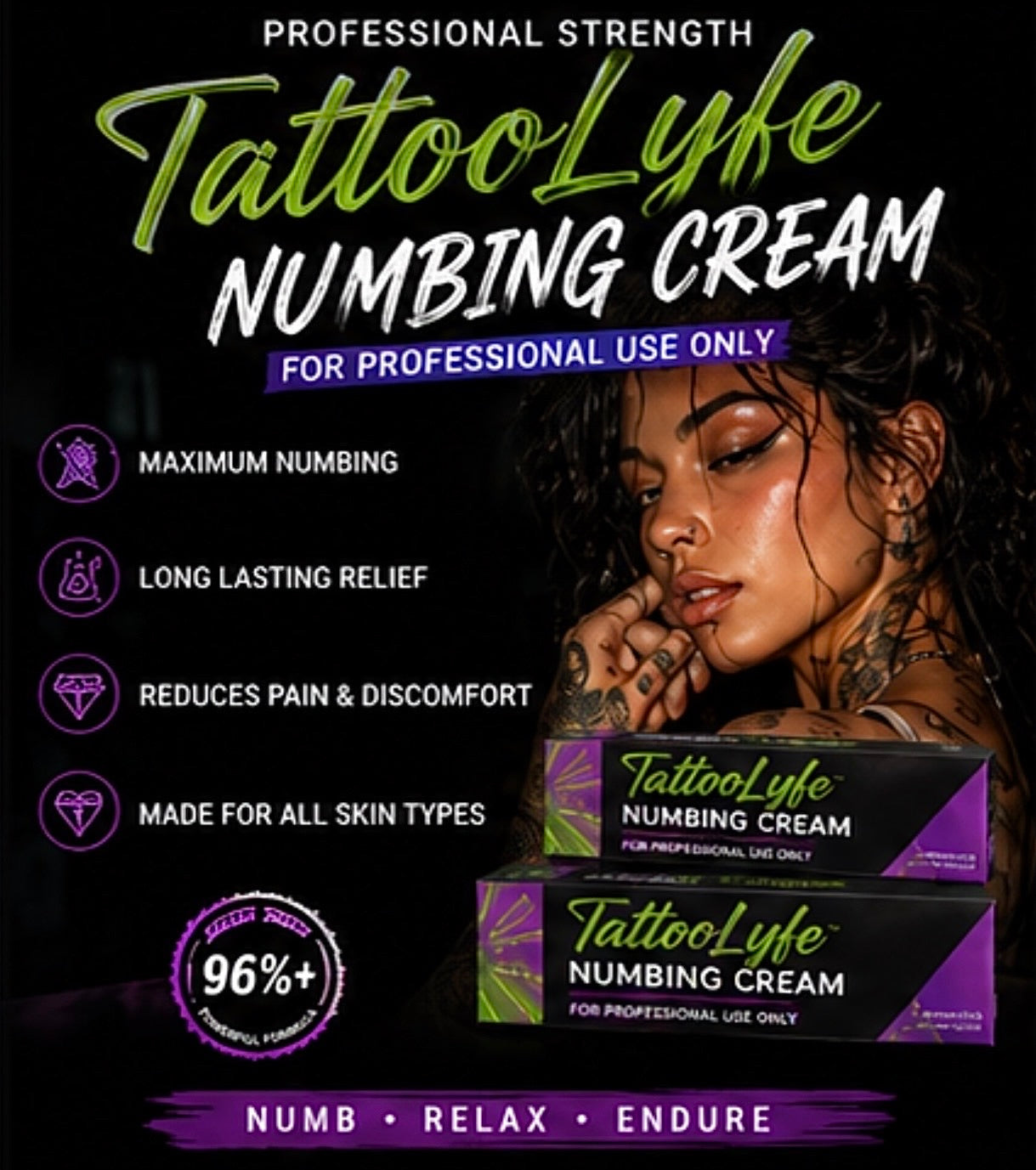 Maximum Strength Tattoo Numbing Cream